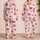 Watermelon Pink Pinstripe Lounge Set For Summer Lounging, Travel And Fruit Lovers Satin Pajamas Set - 2