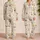 Easter Rabbits, Pastel Eggs and Ducklings for Adult Holiday Lounging and Spring Gifting Satin Pajamas Set - 2