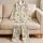 Easter Rabbits, Pastel Eggs and Ducklings for Adult Holiday Lounging and Spring Gifting Satin Pajamas Set - 5