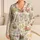 Easter Rabbits, Pastel Eggs and Ducklings for Adult Holiday Lounging and Spring Gifting Satin Pajamas Set - 1