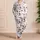 Cute Black and White Cow Bow Tie Loungewear for Cozy Spring Summer Mornings, Women Satin Pajamas Set - 4