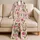 Watercolor Tulip Floral Garden Blooms For Relaxed Spring Summer Lounging Women Daily Satin Pajamas Set - 5