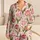 Watercolor Tulip Floral Garden Blooms For Relaxed Spring Summer Lounging Women Daily Satin Pajamas Set - 1