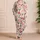 Watercolor Tulip Floral Garden Blooms For Relaxed Spring Summer Lounging Women Daily Satin Pajamas Set - 4