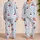 Cherry Gingham Lounge Set for Cozy Summer Evenings, Weekend Relaxation, Gift for Women Satin Pajamas Set - 2