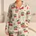 Women's Red Cherry Stripe Lounge Set For Summer Nights, Casual Homewear Gift Idea Satin Pajamas Set - 1