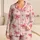 Pink Striped Ribbon Bows For Sweet Lounging, Cozy Bedtime Style, And Easy Gifting Satin Pajamas Set - 1ngoq_h0zd