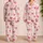 Pink Striped Ribbon Bows For Sweet Lounging, Cozy Bedtime Style, And Easy Gifting Satin Pajamas Set - 2