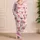 Pink Striped Ribbon Bows For Sweet Lounging, Cozy Bedtime Style, And Easy Gifting Satin Pajamas Set - 4