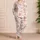 Pink Starfish Seashell Pearl Coastal Beach Lounge Gift for Women and Ocean Lovers Satin Pajamas Set - 4