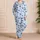 Navy Tied Bow Ribbons for Cozy Summer Lounging, Giftable Girlfriend Bedtime Style Satin Pajamas Set - 4