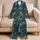 Bengal Tiger Motifs for Cozy Lounging at Home, Vintage Nature Style for Modern Women Satin Pajamas Set - 5
