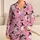 Pink Ghost Pumpkin Halloween Sleepwear for Women, Witch Hat Bats and Spiderwebs Satin Pajamas Set - 1