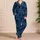 Black Cat Moon Star Theme for Cozy Summer Lounging at Home, Women’s Gift Idea for Her Satin Pajamas Set - 4