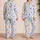 Colorful Heart Motif Cozy Lounge Gift For Women, Cheerful Autumn Winter Homewear Satin Pajamas Set - 2