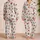 Christmas Candy Gifts Santa Hats and Trees Festive Cozy Holiday Loungewear for Women Satin Pajamas Set - 2