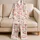 Coastal Shells Pastel Coral Starfish Summer Lounge Set for Women Beach Getaway Gift Satin Pajamas Set - 5