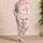 Coastal Shells Pastel Coral Starfish Summer Lounge Set for Women Beach Getaway Gift Satin Pajamas Set - 4
