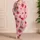Pink Striped Strawberry Motif for Cozy Summer Lounging, Holiday Gifting, and Women Satin Pajamas Set - 4