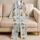 Powder Blue Teddy Bear Stripes For Cozy Sleepwear, Nursery Lounging And Gift Giving Satin Pajamas Set - 5