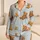 Powder Blue Teddy Bear Stripes For Cozy Sleepwear, Nursery Lounging And Gift Giving Satin Pajamas Set - 1