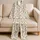 Ivory Wildflower Sprigs Button Top And Bow Shorts For Relaxed Summer Lounging At Home Satin Pajamas Set - 5
