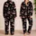 Rosy Cherry Motif for Cozy Lounging and Relaxed Home Days Women's Gift Idea for Her Satin Pajamas Set - 2