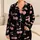 Rosy Cherry Motif for Cozy Lounging and Relaxed Home Days Women's Gift Idea for Her Satin Pajamas Set - 1
