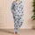 Cherry Gingham Check Lounge Set, Cozy Fall Winter Homewear For Women Relaxing At Home Satin Pajamas Set - 4
