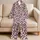Blush Pink Leopard Spots for Luxe Lounging, Spring Getaways, Sleepovers and Gift Giving Satin Pajamas Set - 5