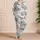 Elegant Vintage Botanical Bouquets and Butterflies for Cozy Autumn Home Lounging Women Satin Pajamas Set - 4