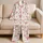 Charming Red Ribbon Bows And Dots For Festive Holiday Lounging, Women's Giftable Sleepwear Satin Pajamas Set - 5