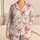Charming Red Ribbon Bows And Dots For Festive Holiday Lounging, Women's Giftable Sleepwear Satin Pajamas Set - 1