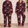 Pink Flamingo Hearts for Cozy Nights and Vacation Lounging, Women, Teens, and Friends Satin Pajamas Set - 2