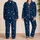 Midnight Navy Five Point Stars for Dreamy Bedtime Lounging Women's Nightwear Set Satin Pajamas Set - 2