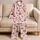 Pink Gingham Cherries For Cozy Home Mornings, Lounging And Sweet Gift Giving For Her Satin Pajamas Set - 5