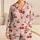 Pink Gingham Cherries For Cozy Home Mornings, Lounging And Sweet Gift Giving For Her Satin Pajamas Set - 1