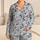 Monochrome Botanical Florals for Cozy Bedtime Lounging and Relaxed Home Evenings Satin Pajamas Set - 1