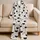 Ivory Black Heart Lounge Set For Cozy Nights, Romantic Gifts, And Everyday Relaxing Satin Pajamas Set - 5