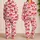 Glossy Red Lips And Ribbon Bows For Romantic Valentine Lounging And Gifting For Women Satin Pajamas Set - 2