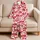 Glossy Red Lips And Ribbon Bows For Romantic Valentine Lounging And Gifting For Women Satin Pajamas Set - 5