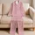 White Heart Motif Cozy Winter Gift Idea For Romantic Couples And Home Lounging Comfort Satin Pajamas Set - 5