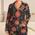 Vintage Folk Floral Paisley Botanical Motifs for Cozy Autumn Winter Lounging Women Satin Pajamas Set - 1