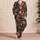 Vintage Folk Floral Paisley Botanical Motifs for Cozy Autumn Winter Lounging Women Satin Pajamas Set - 4