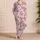 Blush Pink Butterfly Hearts Cozy Nights Romantic Getaways Birthday Gift for Women Satin Pajamas Set - 4