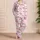 Raspberry Bow Plum Blossom Hearts Lounge Set for Romantic Sleepwear, Women’s Gifts Satin Pajamas Set - 4