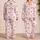 Raspberry Bow Plum Blossom Hearts Lounge Set for Romantic Sleepwear, Women’s Gifts Satin Pajamas Set - 2