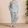 Soft Rabbit Meadow Spring Set for Cozy Evenings and Relaxed Weekend Style at Home Satin Pajamas Set - 4