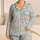Soft Rabbit Meadow Spring Set for Cozy Evenings and Relaxed Weekend Style at Home Satin Pajamas Set - 1