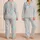 Soft Rabbit Meadow Spring Set for Cozy Evenings and Relaxed Weekend Style at Home Satin Pajamas Set - 2
